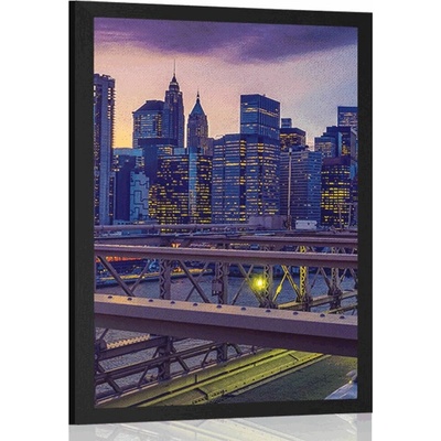 Plakát rušné velkoměsto - 30x45 silver