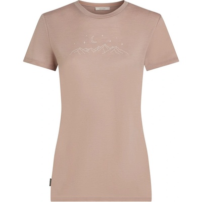 Icebreaker Women Merino 150 Tech Lite SS Tee Sparkling Stars Размер: L / Цвят: розов