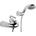 Roca Смесител едноръкохватков Silver Shadow за душ/вана (A5A0140C00)