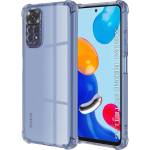 Techsuit Калъф за Xiaomi Redmi Note 11 / Note 11S - Techsuit - Удароустойчив Clear Silicone - Опушено Черен (KF2351542)
