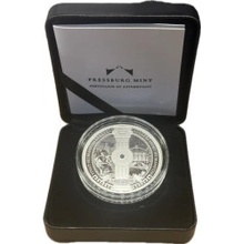 Pressburg Mint stříbrná mince Vivat Humanitas 2023 Proof křišťály Swarovski 1 oz