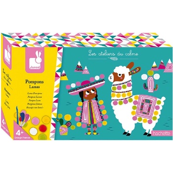 Janod Творчески комплект Janod - Лама с помпони (J07802)