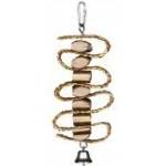 TRIXIE Natural Living Gnawing Wood on a Sisal Rope - играчка 21см