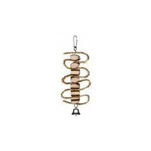 TRIXIE Natural Living Gnawing Wood on a Sisal Rope - играчка 21см