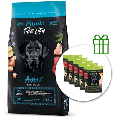 Fitmin FOR LIFE Adult Large Breed 12 kg + 5x Fitmin For Life Rings БЕЗПЛАТНО
