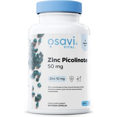 Osavi Zinc Picolinate Zinok 50 mg 180 rastlinných kapsúl