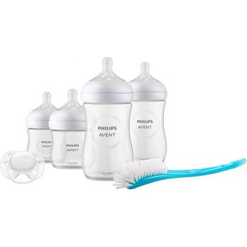 Philips Комплект за новородено Philips Avent Natural Response - с 4 шишета за хранене, залъгалка и четка за почистване (00A.0600.001)