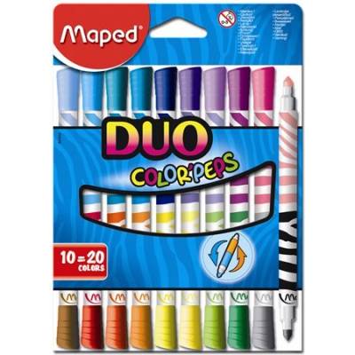 Maped Комплект флумастери Maped Color'Peps Duo, 10 цвята (847010) (847010)