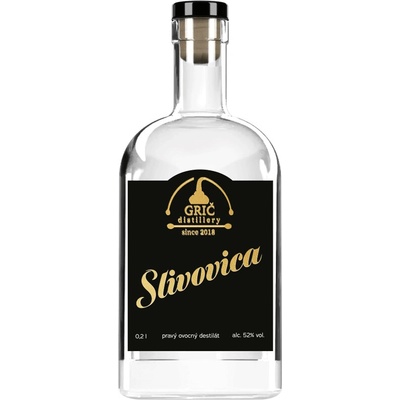 Grič Slivovica 52% 0,2 l (čistá fľaša)