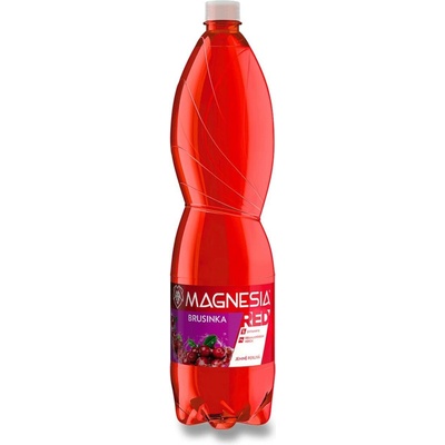Magnesia Red ochucená minerální voda Brusinka 6 × 1,5 l