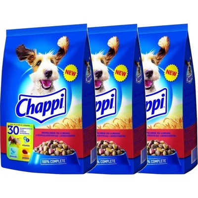 Chappi s hovězím masem drůbeží a zeleninou 3 x 9 kg