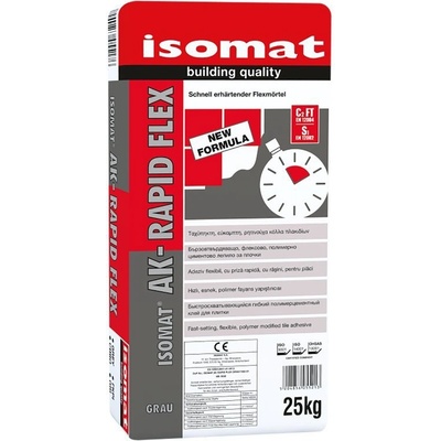 ISOMAT AK-RAPID FLEX lepidlo polymérom modifikované C2 FT S1 sivá 25 kg