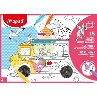 MAPED Magické omalovánky růžové