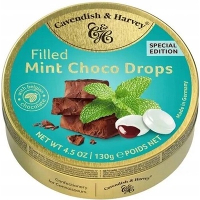 Cavendish & Harvey Plněné mátově čokoládové kapky 130 g