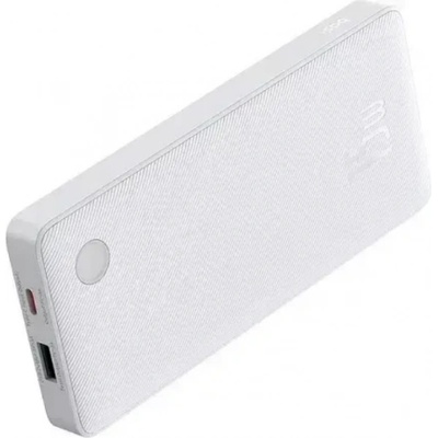 Baseus Външна батерия Baseus Airpow Lite 10000mAh, 15W, 1 x USB; 2 x USB Type-C, общо 3A (включва 30 cm USB кабел за USB Type-C) P10067500213-00 - бял (P10067500213-00_VZ)