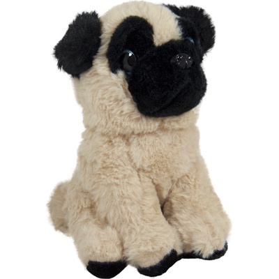 Амек Тойс Плюшена играчка Амек Тойс - Седнал мопс с големи очи, 19 cm (10235)