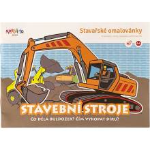 Stavařské omalovánky Stavební stroje