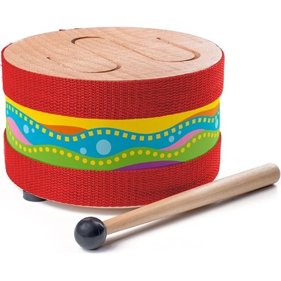 Woodyland Детски дървен барабан Woody (91895)