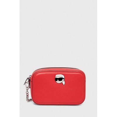 KARL LAGERFELD Кожена чанта Karl Lagerfeld в червено (240W3085)