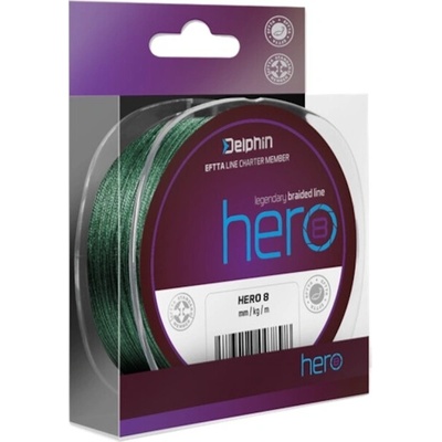 Delphin Šňůra Hero 8 zelená 10m 0,40mm 26,4kg