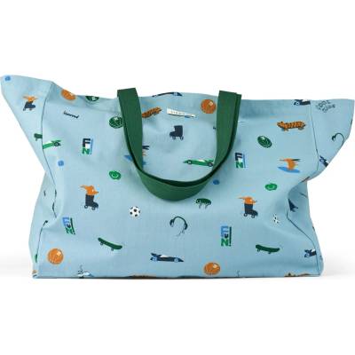 LIEWOOD Детска чанта за рамо Liewood Kid's Maxi Totebag Shoulder bag - Fun / Beach Blue - размер 54, 4 x 46 cm (510-6518-0111)