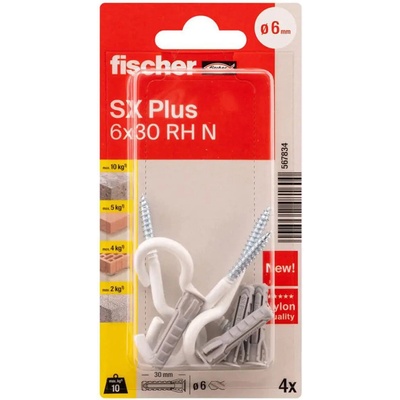Fischer ДЮБЕЛ С КУКА 6x30 fischer sx plus (4048962481600)
