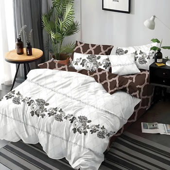 EmonaMall Двулицево спално бельо EmonaMall, 6 части - Модел S16558 (S16558-33333d)