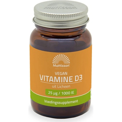 Mattisson Healthstyle Веган Витамин D3 (от лишей) 1000 IU 120 софтгел капсули | Mattisson Healthstyle (MT2212)