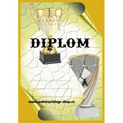 VIZINGR Badminton diplom A4 č.18