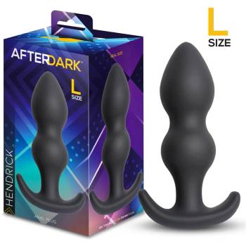Image 1 of Afterdark Hendrick Silicone Anal Plug Black L