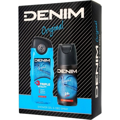 Denim Original sprchový gél 250 ml + deospray 150 ml darčeková sada