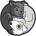Yin & Yan Cat Patch