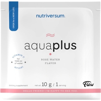 Nutriversum Aqua+ | Refreshing Drink Powder with Vitamin C and inulin [10 грама] Rose Water