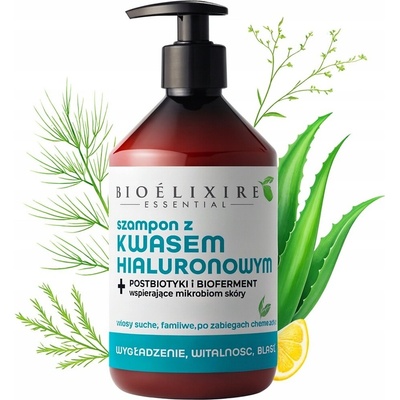 Bioelixire šampón s kyselinou hyalurónovou regenerácia a hydratácia 500 ml