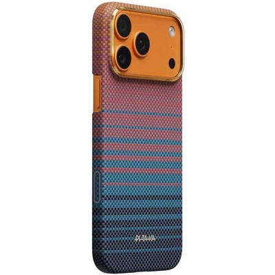 PITAKA Magsafe Калъф за iPhone 17 Pro Max, Pitaka Edge Sunset2.0 Case California Dream 05, Кафяв (SCD1705PM)