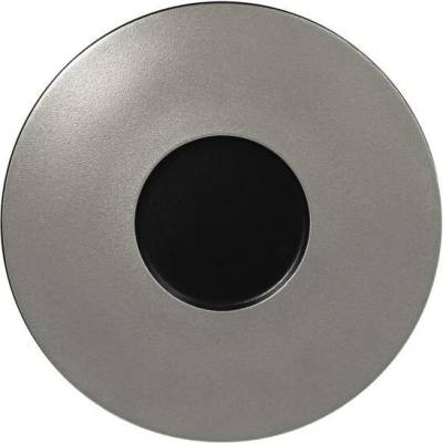 RAK Porcelain Metalfusion talíř mělký Gourmet 29 cm černostříbrný RAK-MFFDGF29SB