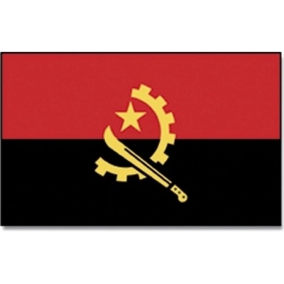 Vlajka Angola 30 x 45 cm na tyčce