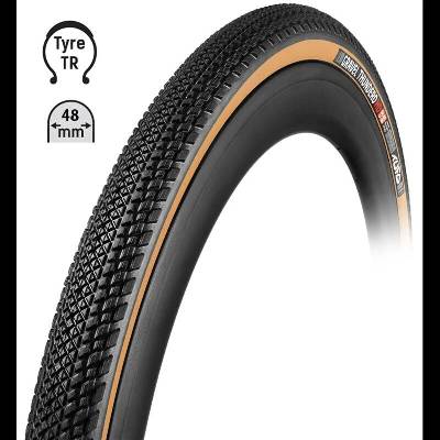 TUFO Plášť Gravel THUNDERO HD 700x48C,bezdušový čierna/béžová