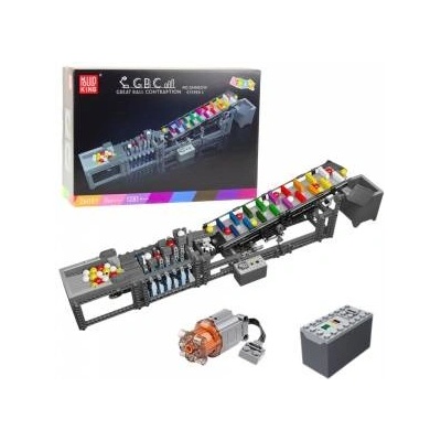 LEAN Toys Construction Blocks Ball Track with Electric Motor 1281 pcs