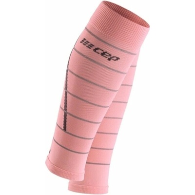 CEP WS401Z Compression Calf Sleeves Reflective Light Pink