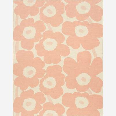 Marimekko Vlněná deka Unikko růžová 130x180