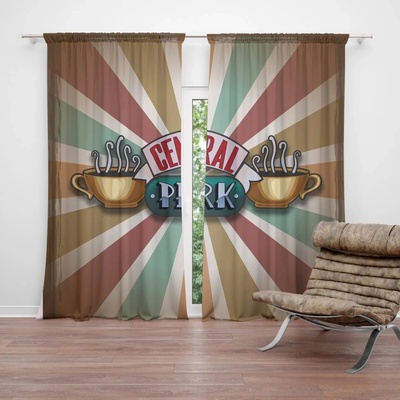 Sablio Závěs Seriál Priatelia CENTRAL PERK Abstrakcia: 2ks 140x250cm