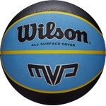 Wilson Гумена баскетболна топка, размер 7, за открито/закрито - wilson mvp 295 blue