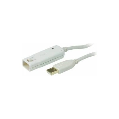 ATEN Кабелен удължител, aten, usb 2.0, Дължина 12 м, Бял