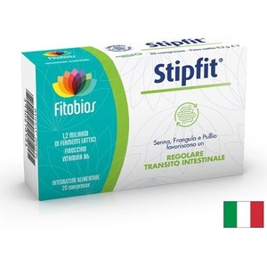 Fitobios Сена 260 mg + зърнастец + псилиум - При запек и за естествена чревна перисталтика, Stipfit®, 20 таблетки (430598 FITO)