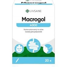 Livsane Macrogol 4000 vrecúška na chronickú zápchu 20 x 20 ml