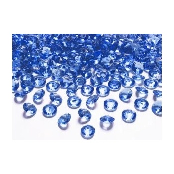 Konfety na stůl tyrkysové diamanty 12 mm
