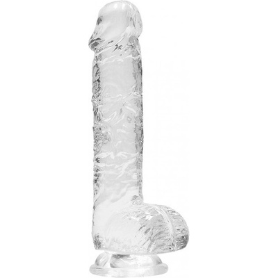 Shots REALROCK Realistic Dildo with Balls Transparent 15 cm