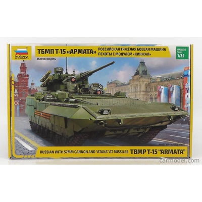 Zvezda Tank T-15 Military Russian With 57mm Cannon And Ataka At Missiles 1:35