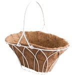 HORECANO Кокосова саксия кошница (cgf0428-12w) бяла (0197104)